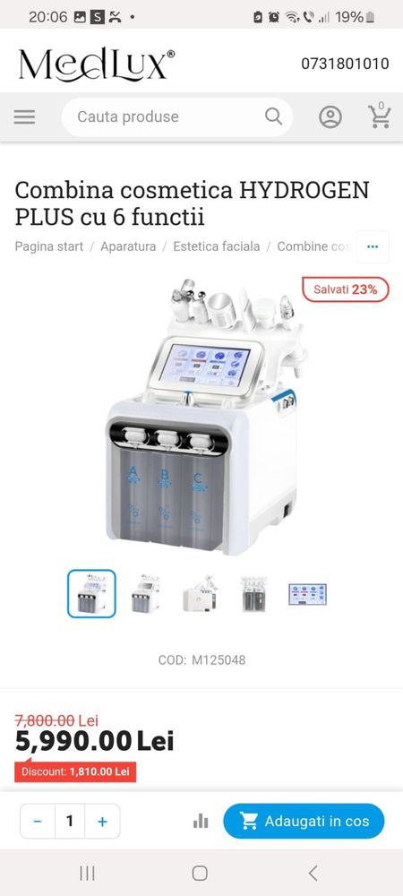 Aparta cosmetic 13 functii +remodelare coprprala