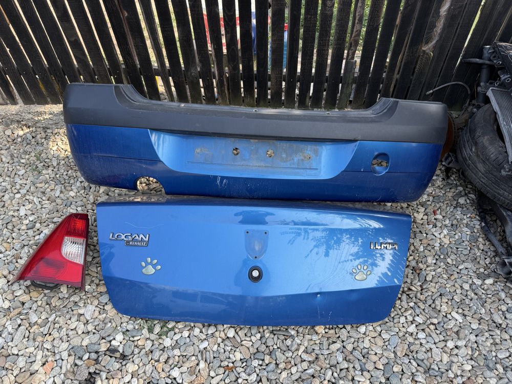 Vand bara spate/capota portbagaj Dacia Logan albastru egee 2008