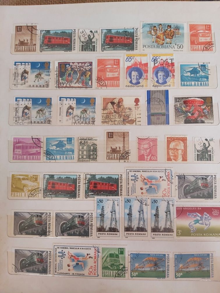 Vând sau schimb timbre de colecție din România, Germania și nu numai