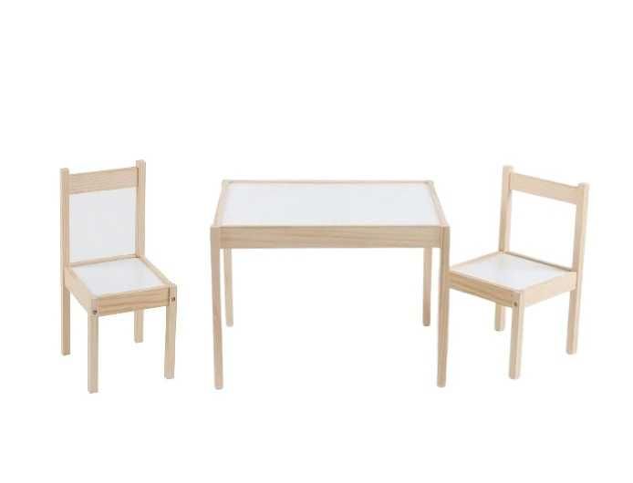 Детска масичка и столче в комплект, дървени