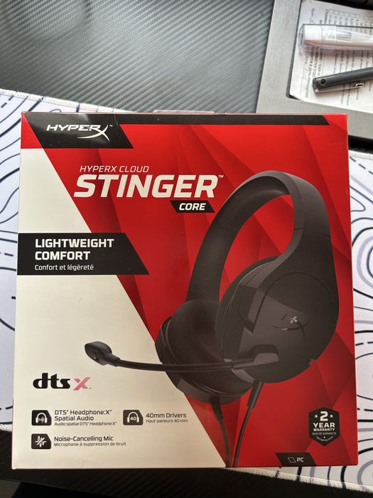 Продам наушники HyperX Cloud Stinger Core (чёрные)