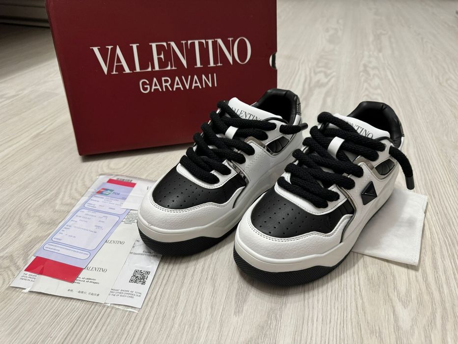Adidasi Valentino Gravani Black&White Snkeakers/Papuci
