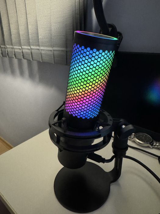 HyperX QuadCast 2 S Настолен геймърски микрофон за стрийминг