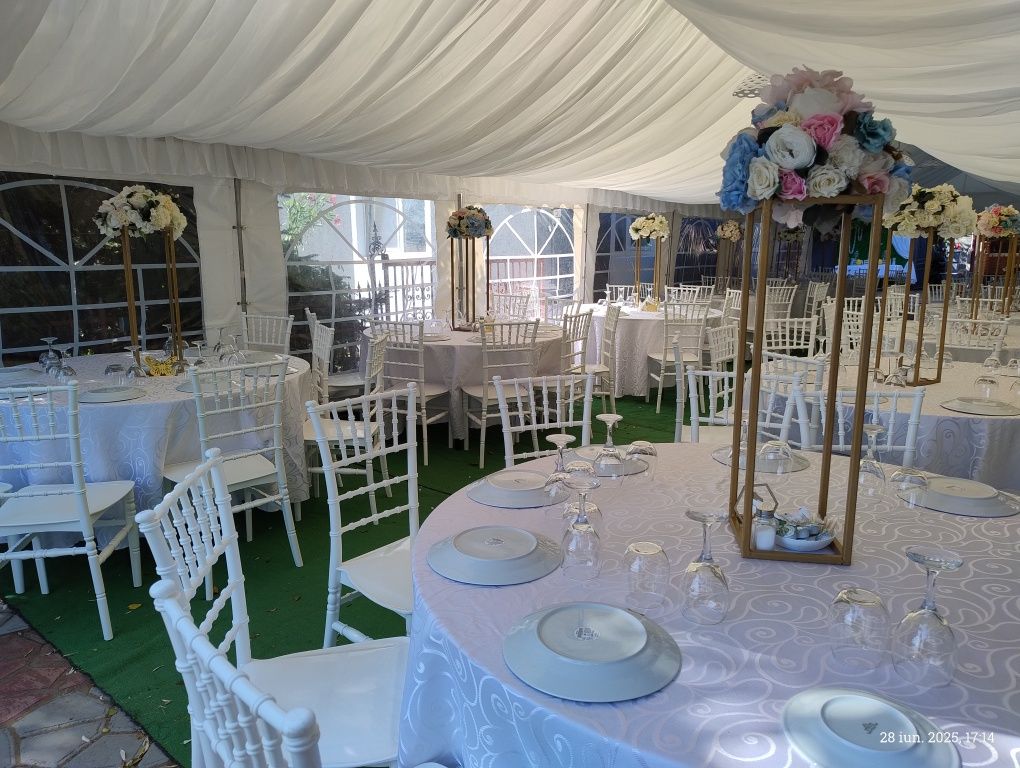 Inchiriez Corturi Mobile Evenimente Nunta Botez Decor Mese Scaune Vese