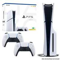 PS5 Slim c дисководом новый и с top играмы UFC5 PES 18// 2 джостика