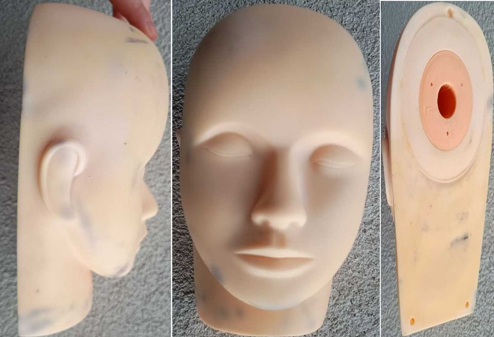 Cap pentru practica gene false, machiaj, etc