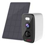 Camera de Supraveghere cu Panou Solar Visoli® B40 WiFi, Lentila 4MP