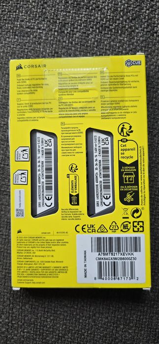 Memorie Corsair Vengeance 64GB DDR5 6000MHz CL30 Dual C Kit Garantie