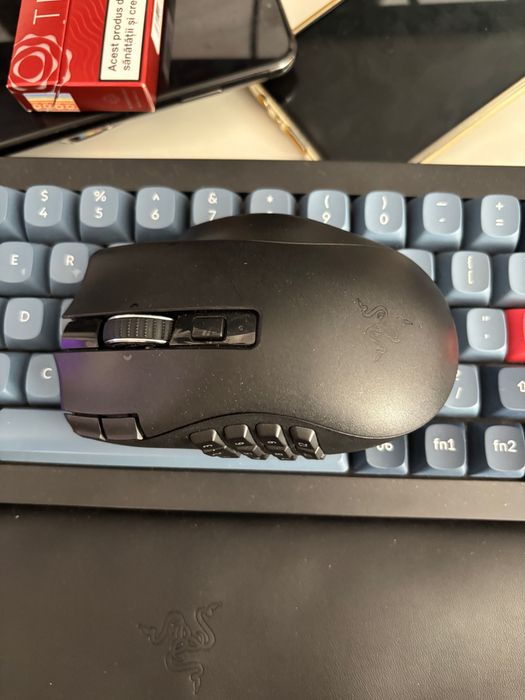 Mouse gaming wireless Razer Naga V2 HyperSpeed, 19 butoane, 30k DPI