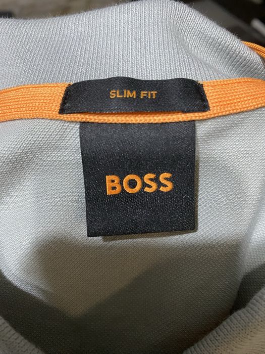 Bluza slim fit BOSS gri
