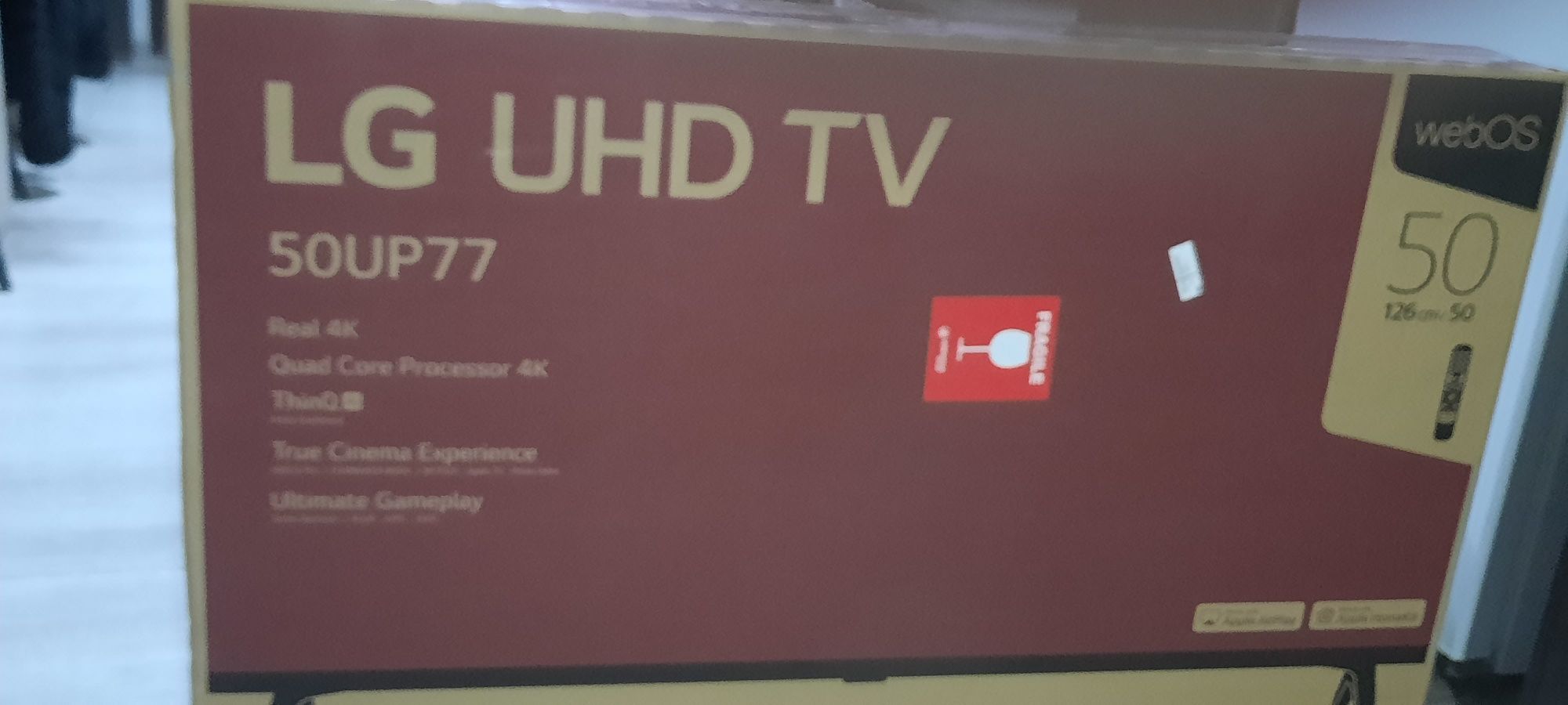 Телевизор LG UHD SMART . TV . FHD 50UP77006 диоганал Real 4k Smart