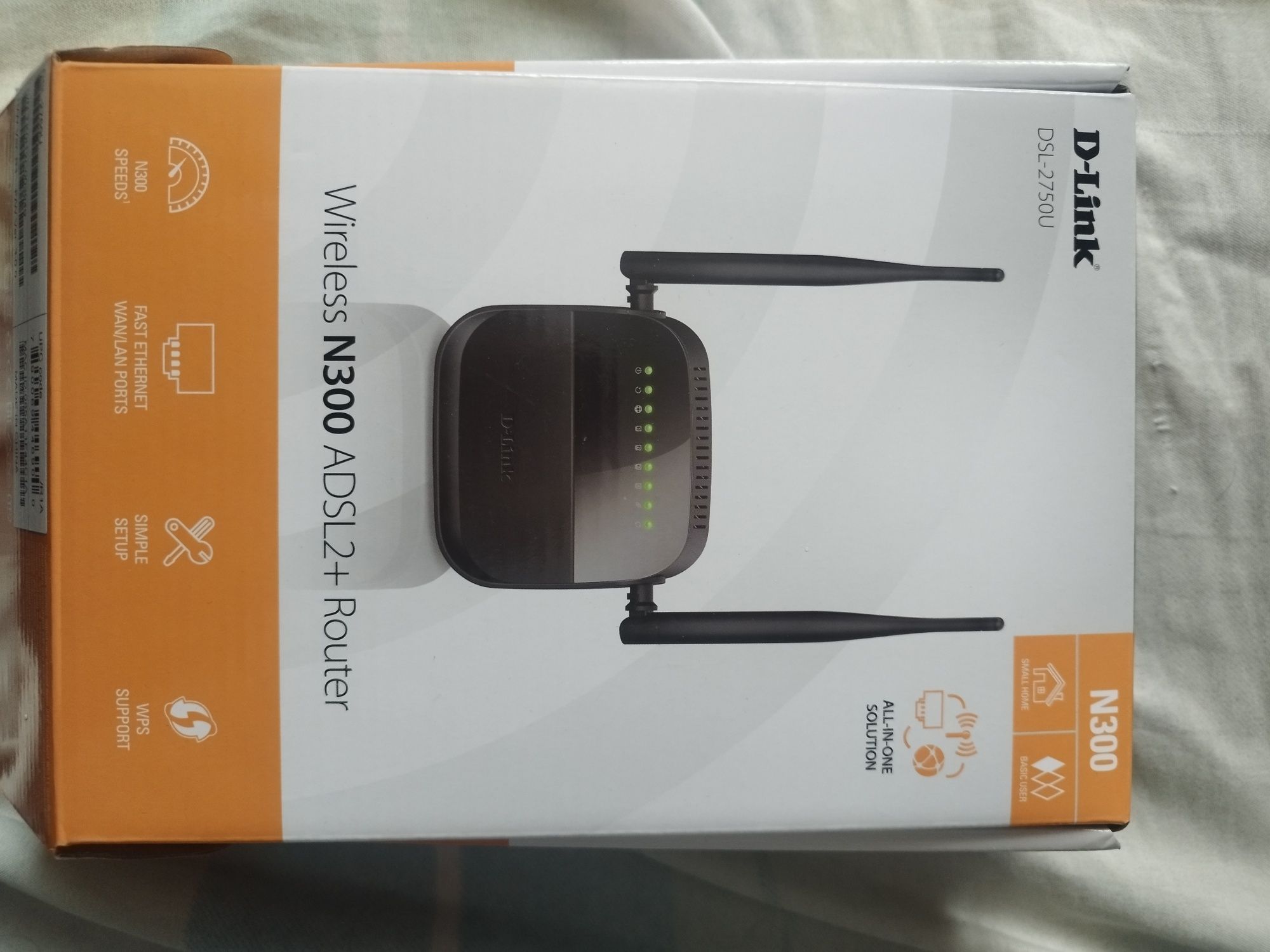 Продам новый роутер для интернета Wi-Fi роутер D-link DSL-2750U/R1A