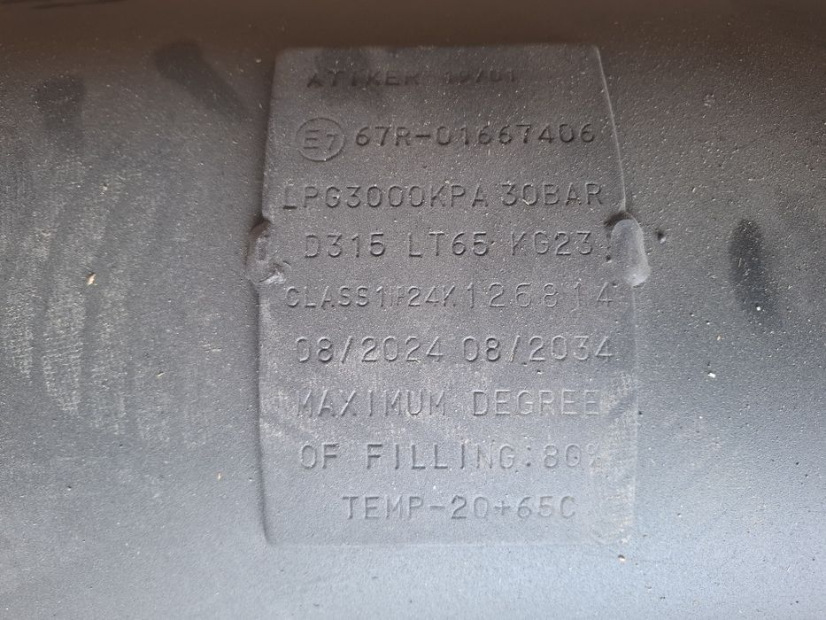 Propan balon Oniksdan yechilgan