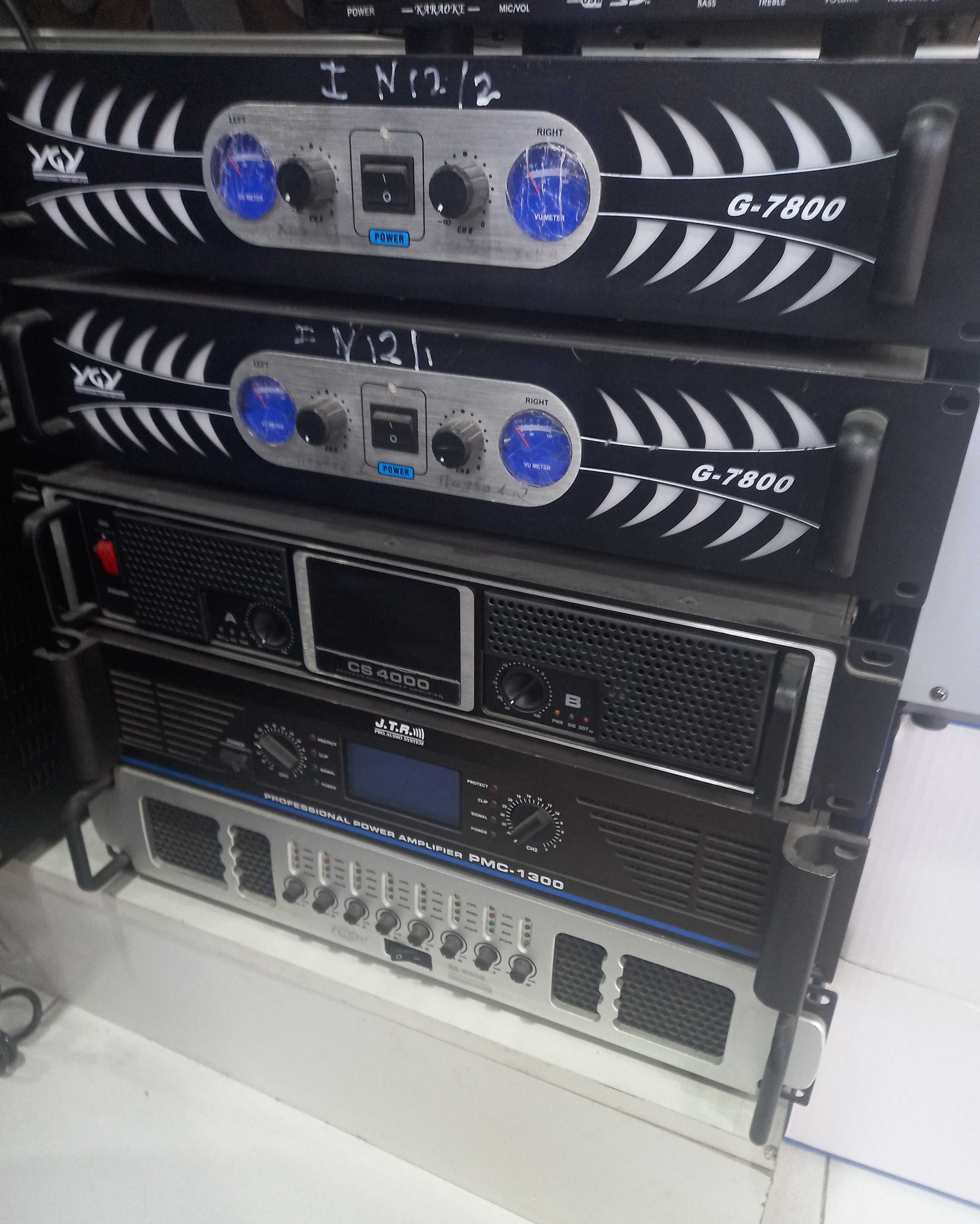 Усилители активные микшеры Dynacord Behringer акустика микрофоны.