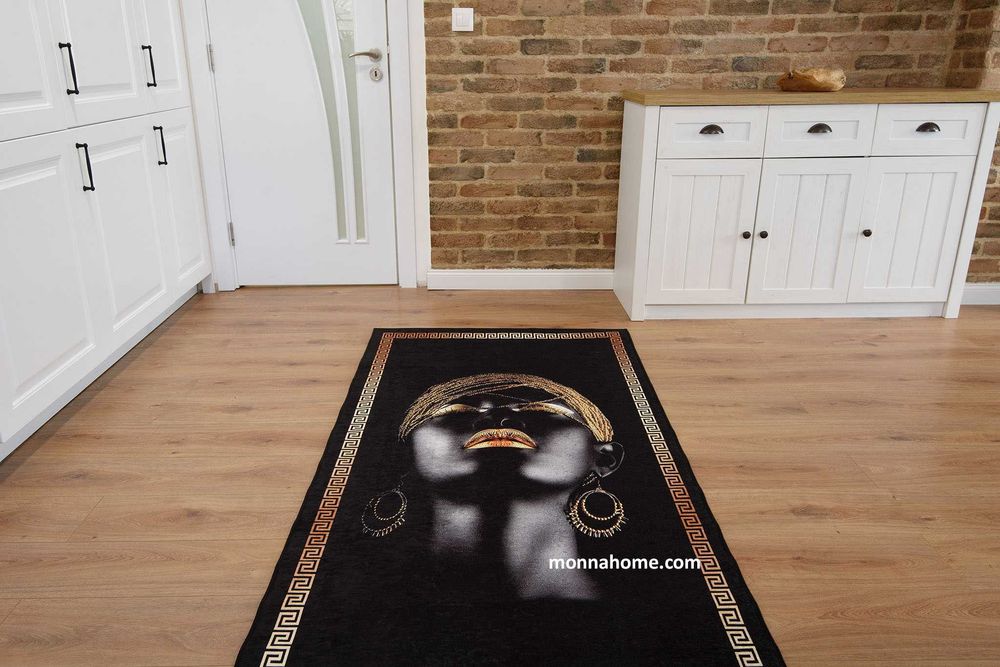 КИЛИМ в арт деко стил в черно и златисто