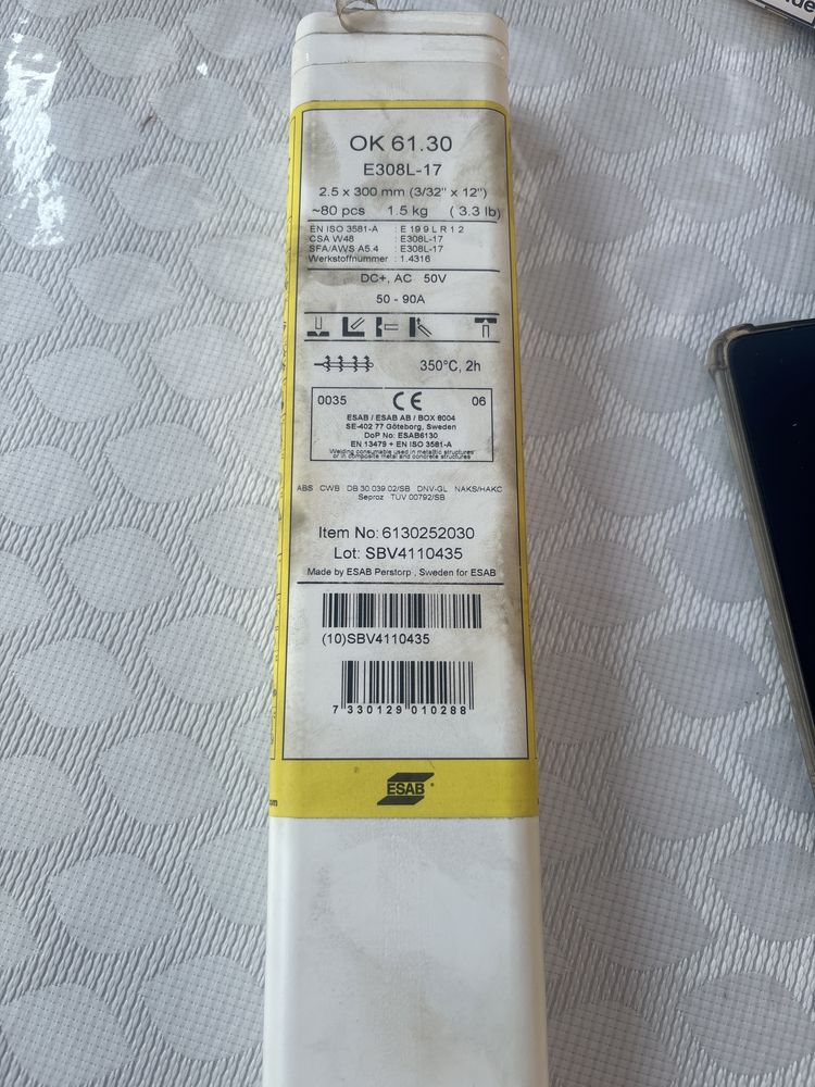 Electrozi inox E308 L