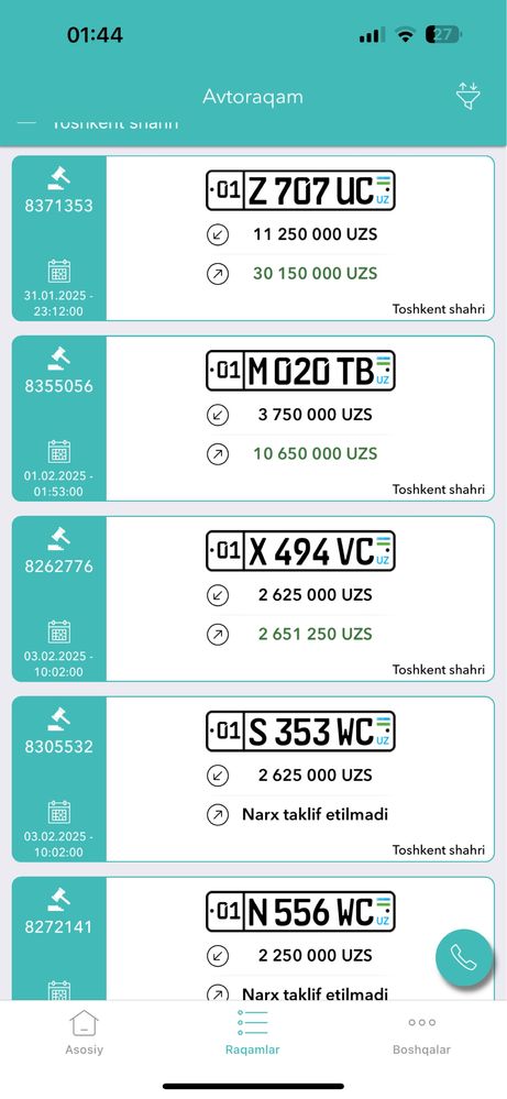 Avtoraqamlar-Аукцион номера, Страховка, Доверенность, Тонировка
