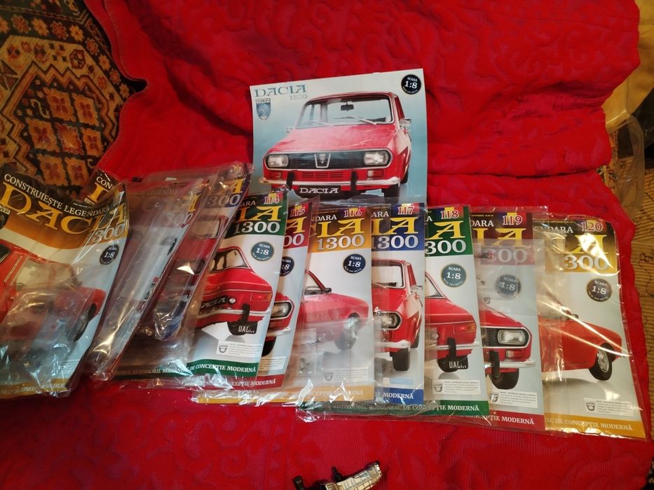 Vând macheta Dacia 1300 1:8 reviste sigilate