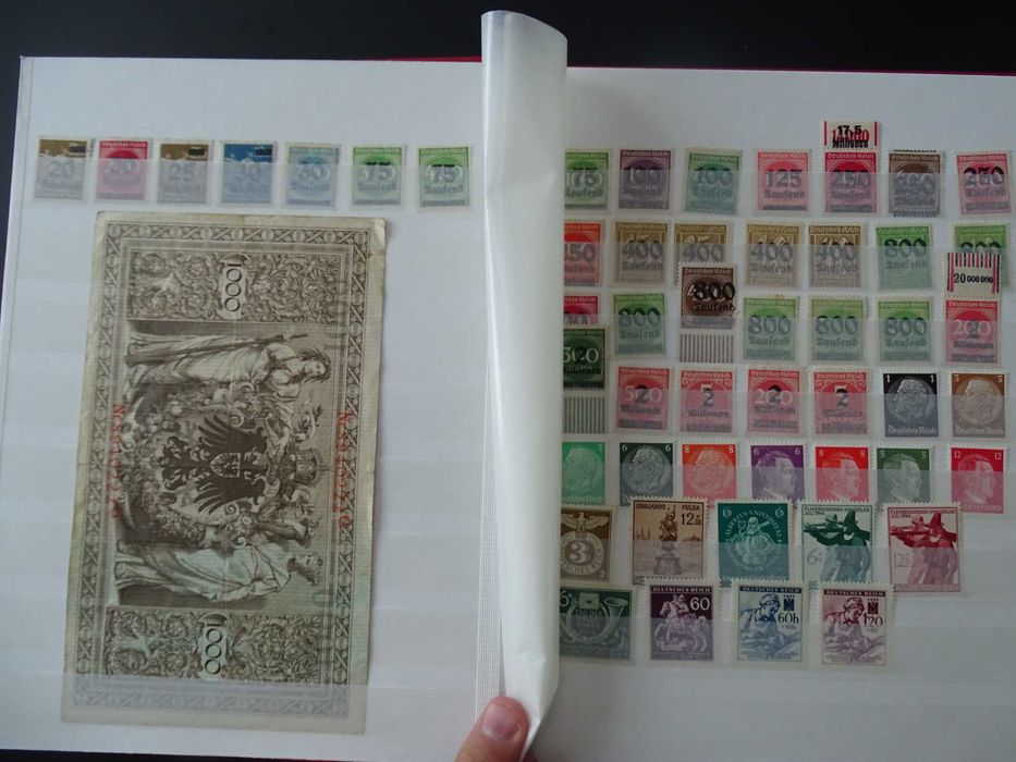 Clasor cu timbre vechi Germania Reich 1900-45, stamp/nestamp, (Lot 68)