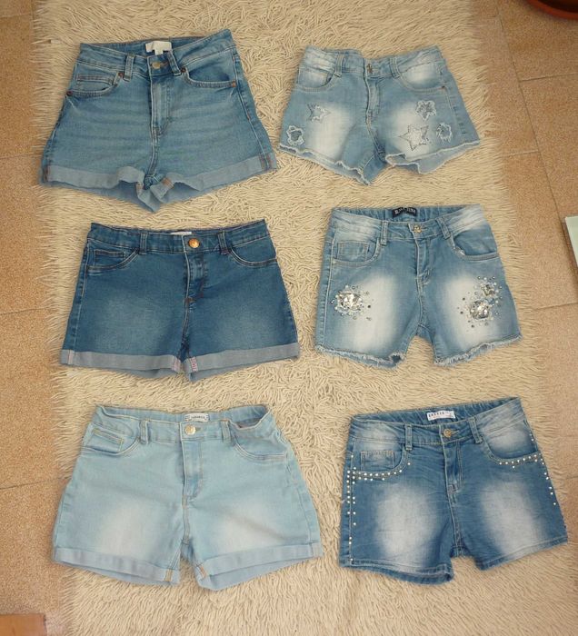 Детски къси дънкови панталонки за момиче
