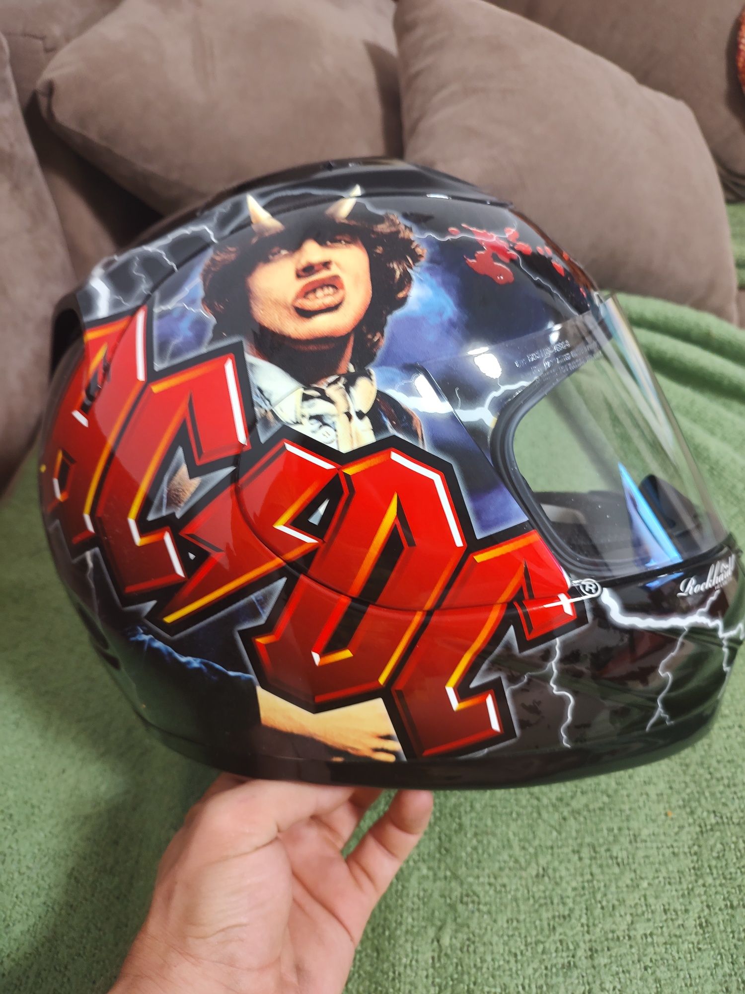 Casca moto M AC/DC Rockhard noua