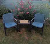 Set 2 scaune si masa de gradina, balcon, terasa - NOU