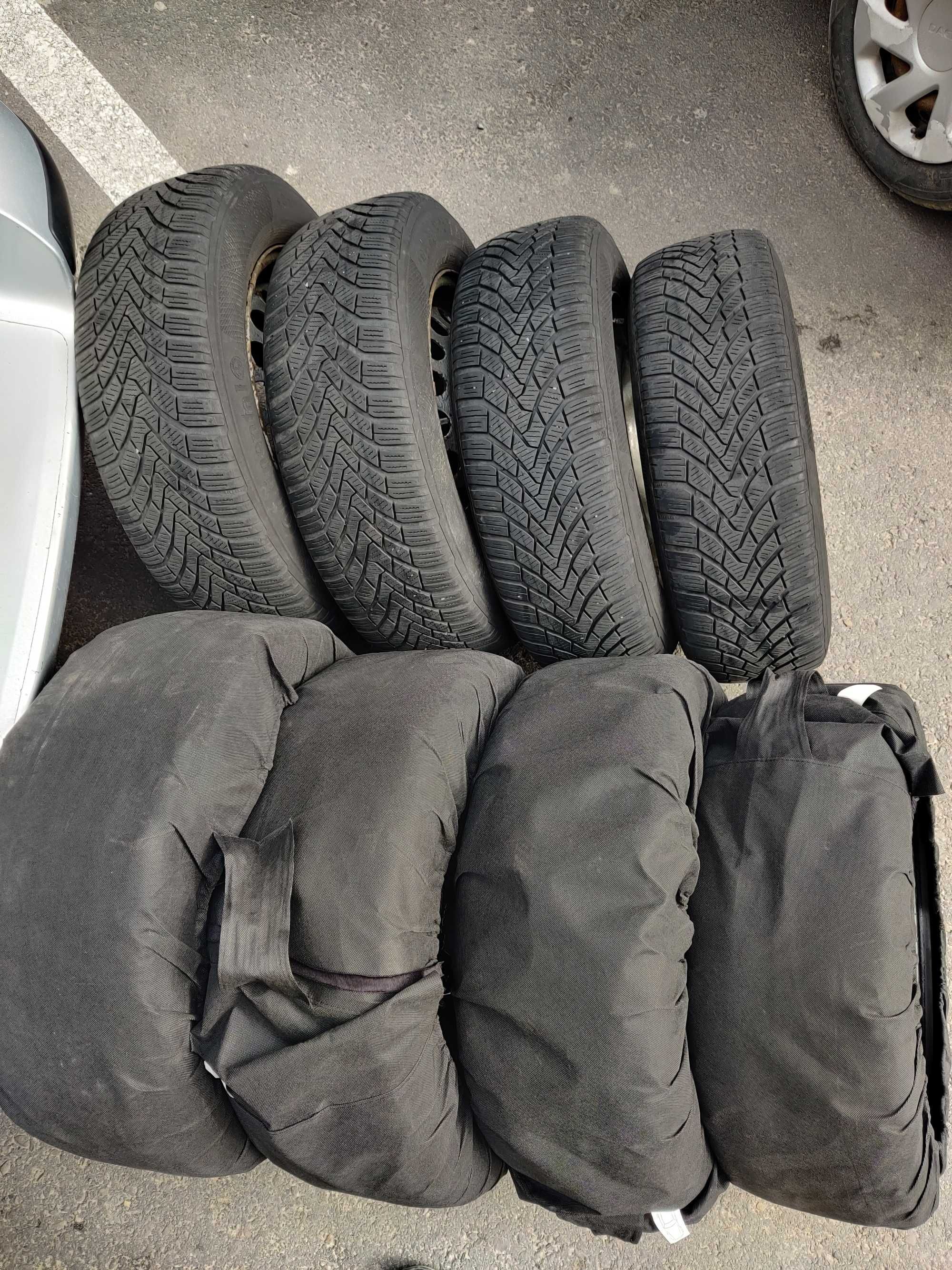 Roti Iarna 195/65/ R 15 Continental WinterContact T850, jante 5x115 VW