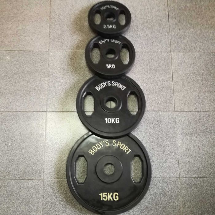 Гумирани дискове ф31 (кг1,25 кг15 кг20) ф51 (кг10 кг15)