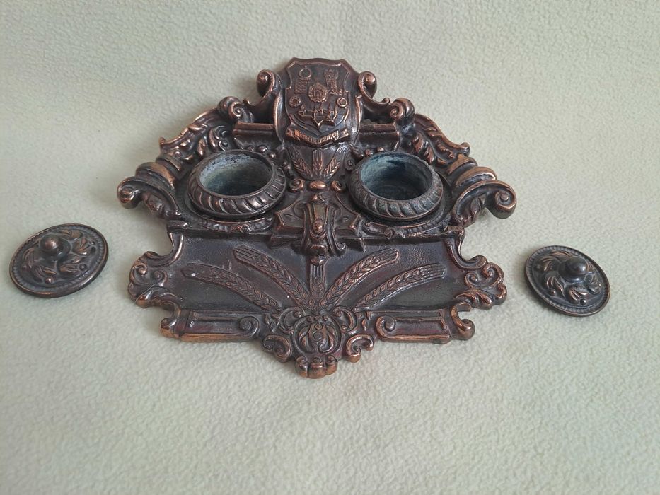 calimara bronz veche cu stema timisoara romania