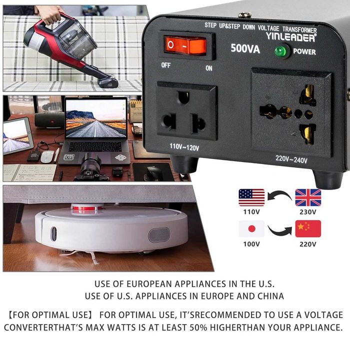 НОВ! 500W 220V към 110V Тороидален Трансформатор/Преобразувател