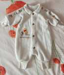 Combinezon bebe  alb