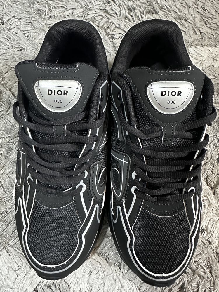 Обувки Dior b30 black reflective