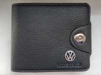 Portofel negru personalizat Volkswagen VW din piele ecologica