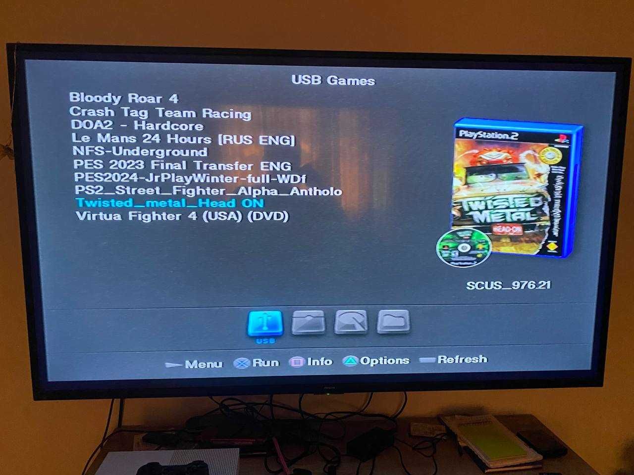 Playstation 2 slim (с играми 32gb)
