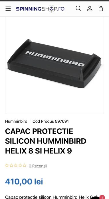 Capac protectie ecrah humminbird helix 8-9