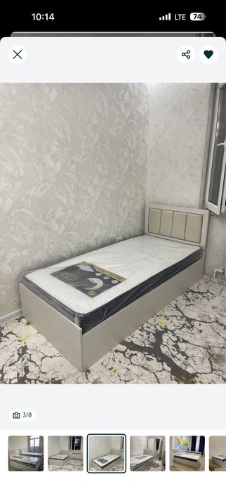 Кровать односпальная/Kravat 1 kishili