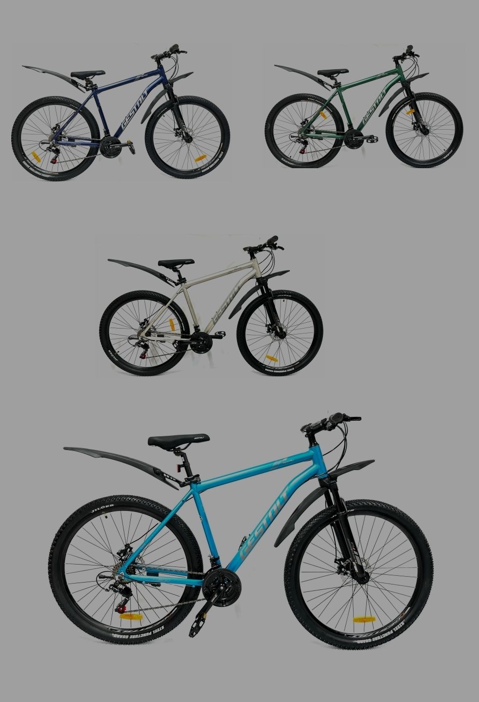 Велосипед с НЕПРОБИВАЕМЫМИ покрышками Gestalt H-300D.