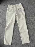 Blugi Mango slim crem
