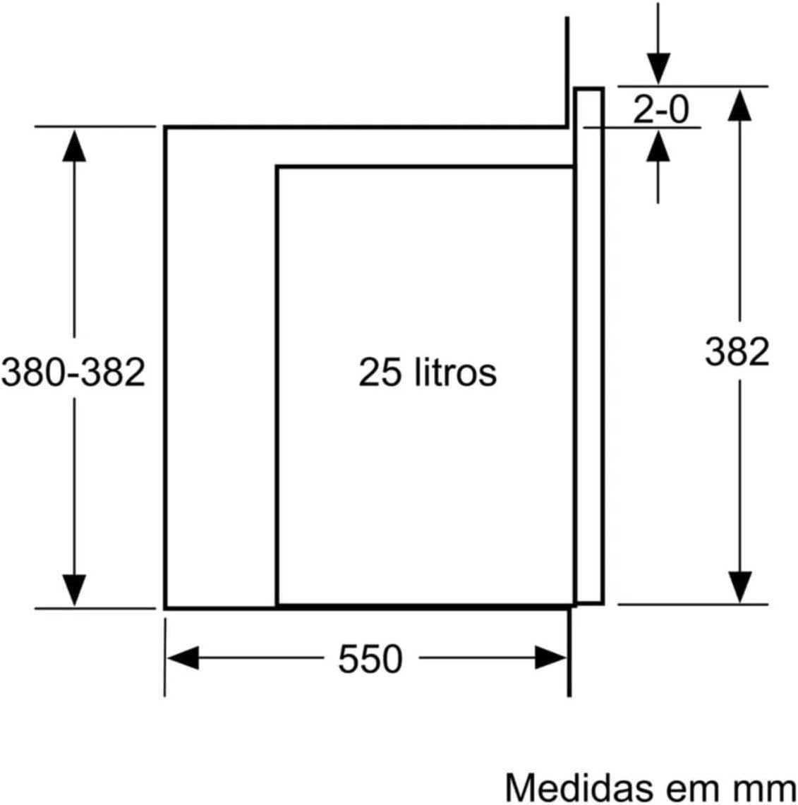 Микровълнова фурна за вграждане Bosch Series 6 25L (BEL554MB0) 1450W