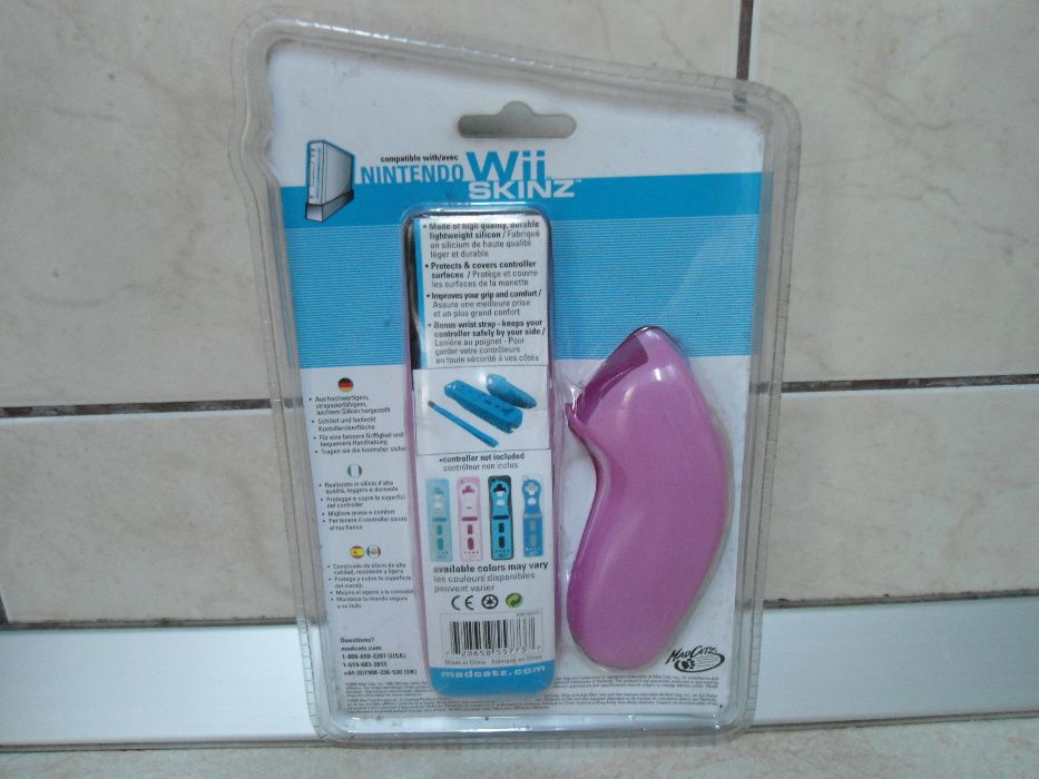 Set curea si husa Silicon pentru maneta si Nunchuck WII