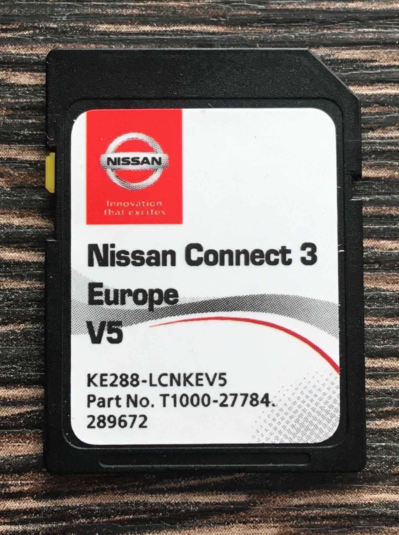 2022гд.NISSAN CONNECT3 V5 Навигационна SD Card сд карта Нисан Канект3