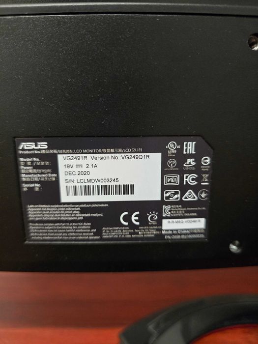 Monitor Gaming ASUS 165hz+ cablu HDMI