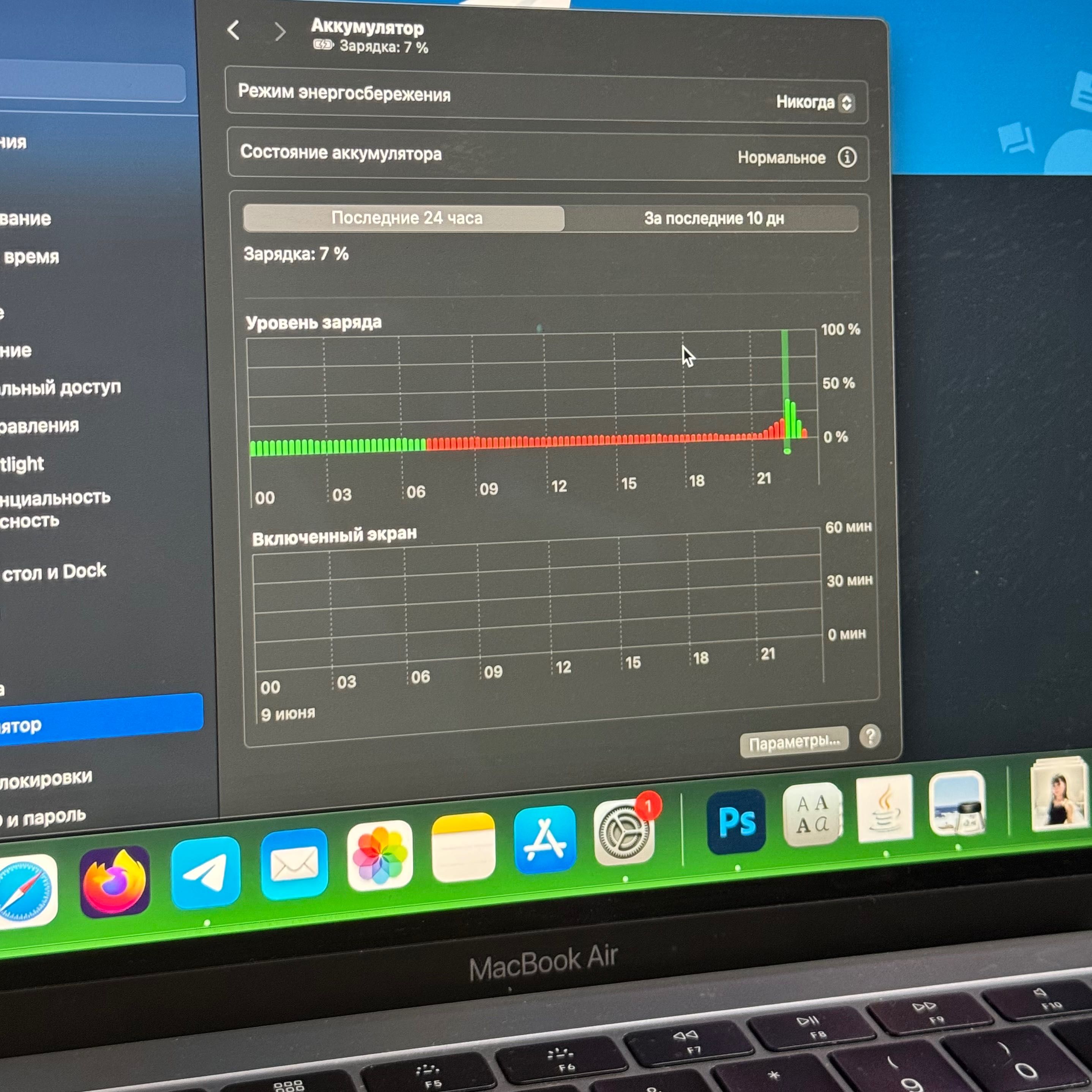 Macbook Air 13 i5 256 8 GB
