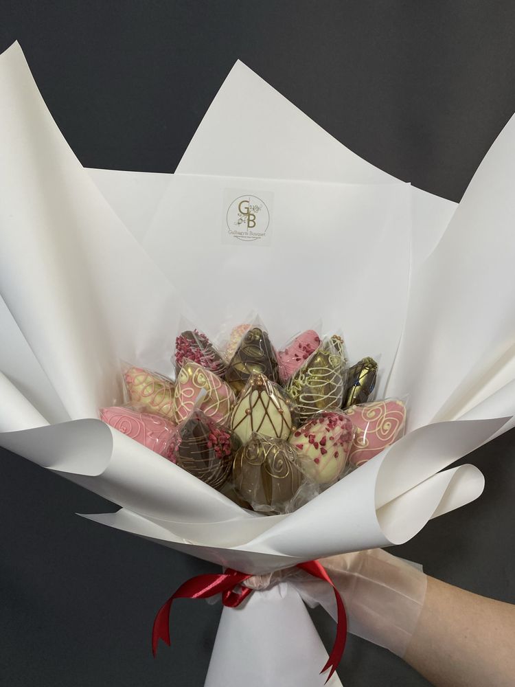 КЛУБНИКА в шоколаде на 8 марта АТЫРАУ готовые букеты подарки цветы