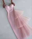 Rochie couture roz pudra