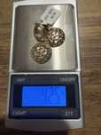 Set aur 14 k, nou , cercei + lant cu pandantiv