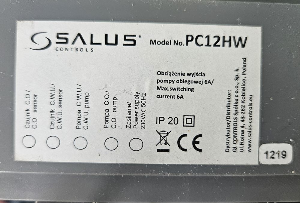 Controller Salus PC12HW
