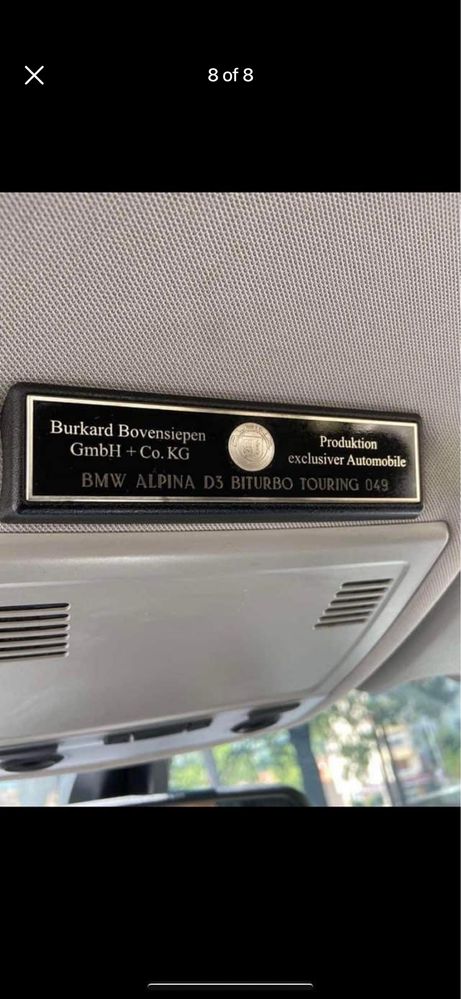 BMW Alpina, внос от Швейцария