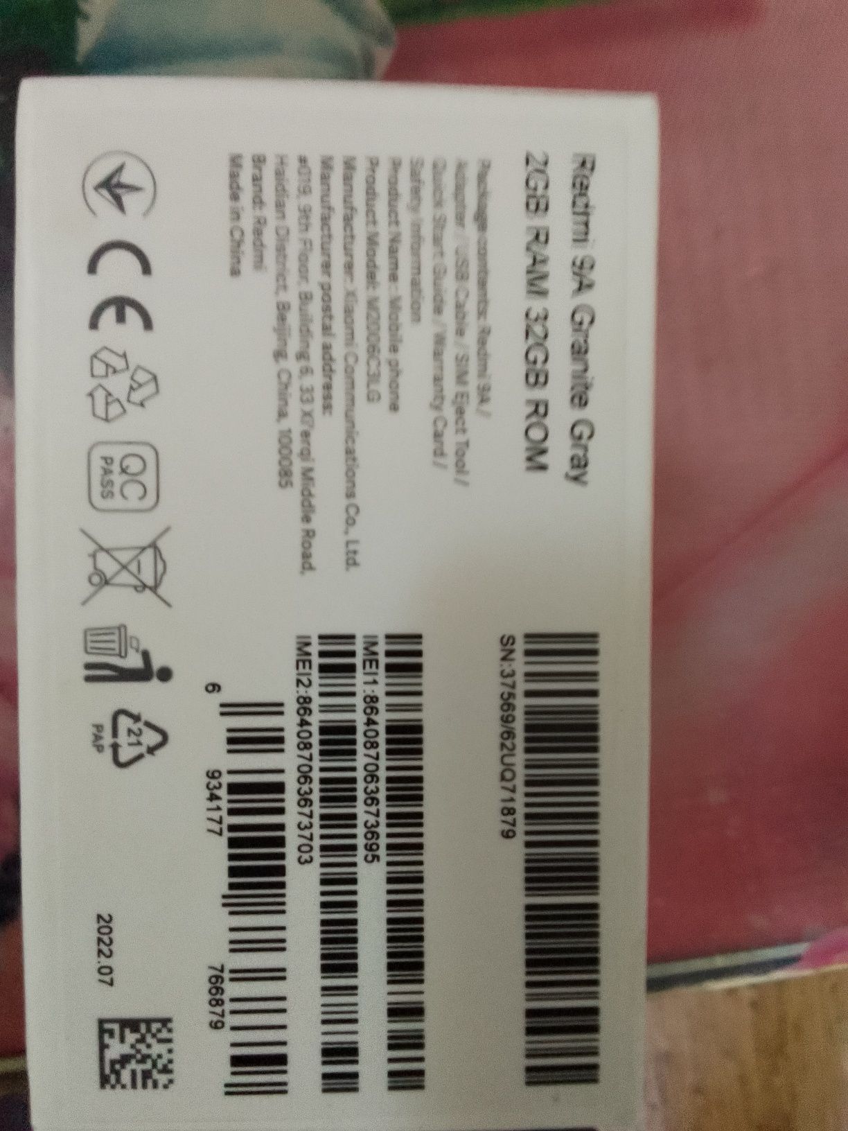 Продам смартфон Redmi 9A новый в упаковке