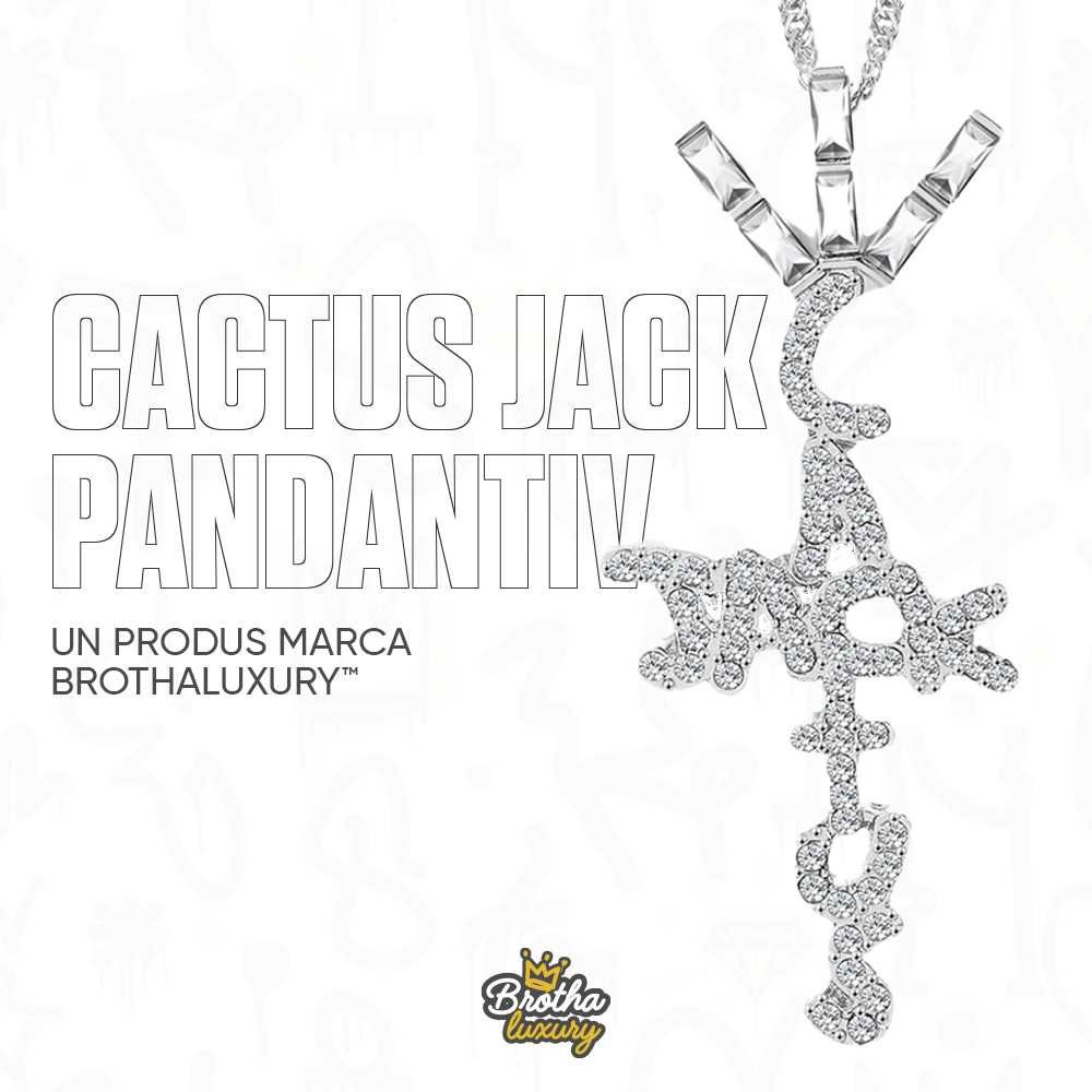 Pandantiv Cactus Jack + Lant